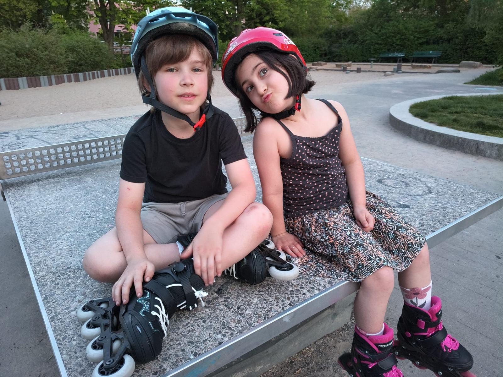 Kids at the skate park