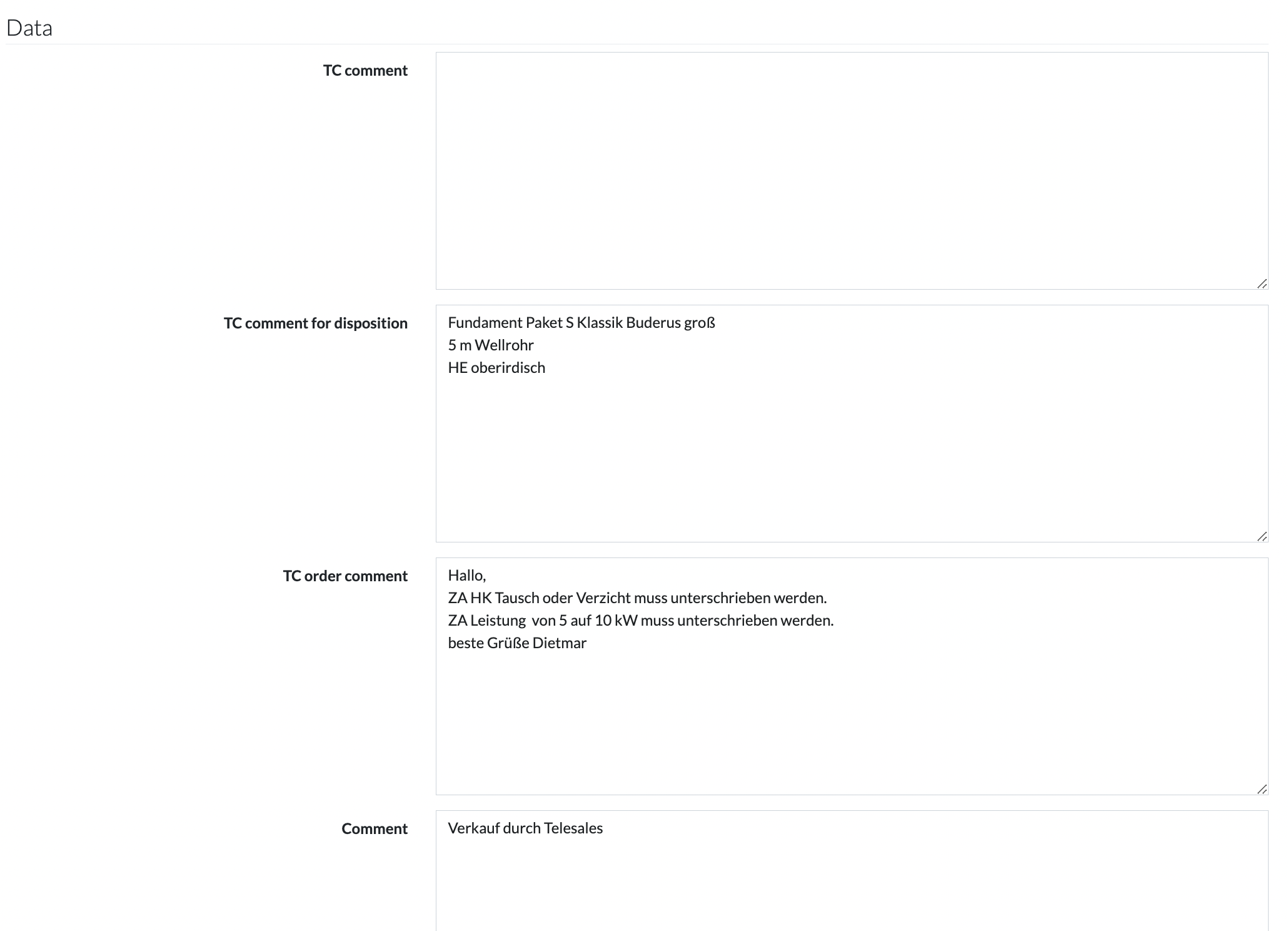 Process output