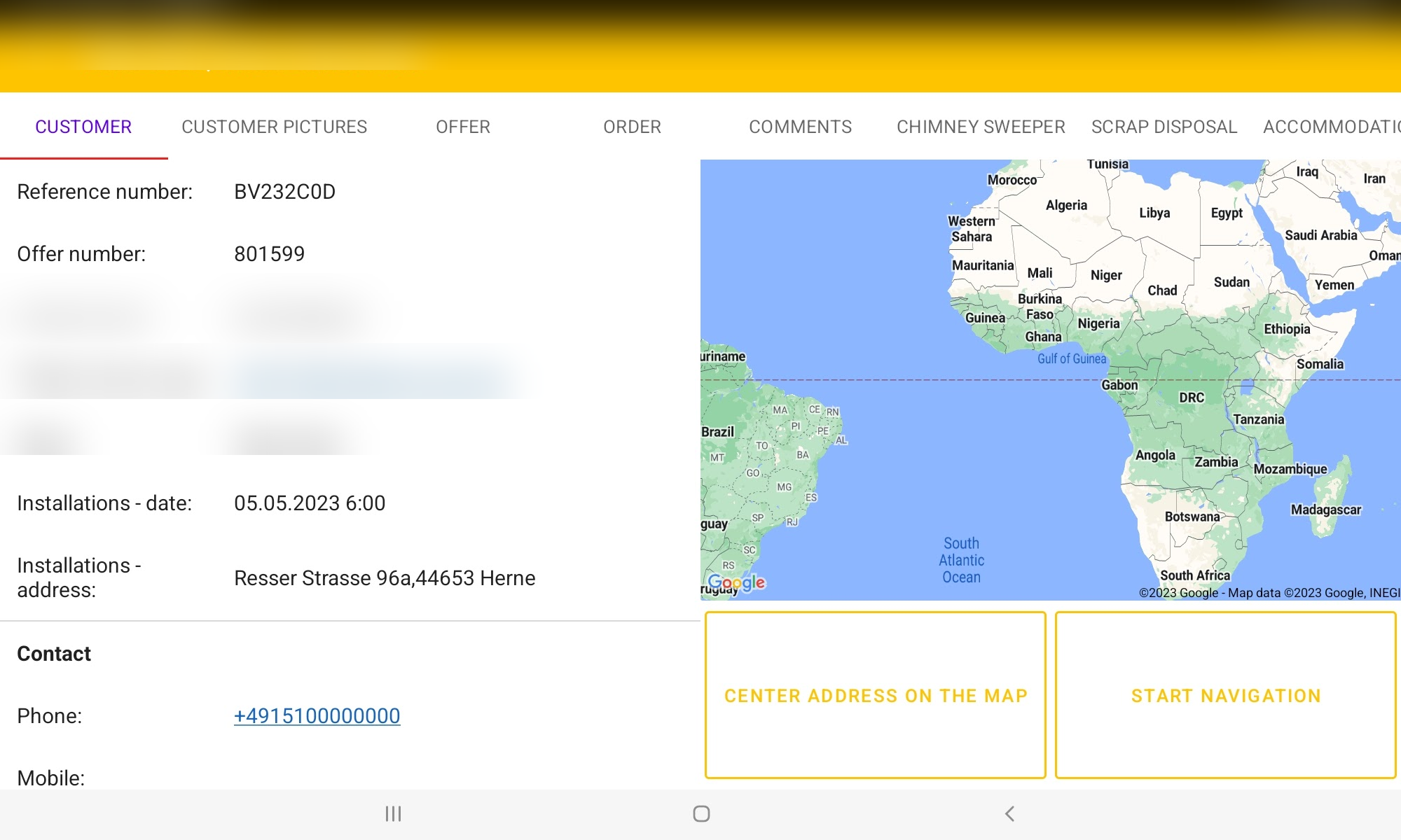 Old app, planning the visit
